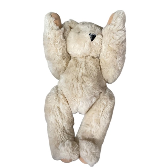 Vintage Vermont Teddy Bear Tan Plush Jointed 16” Handmade in Vermont - Picture 2 of 12
